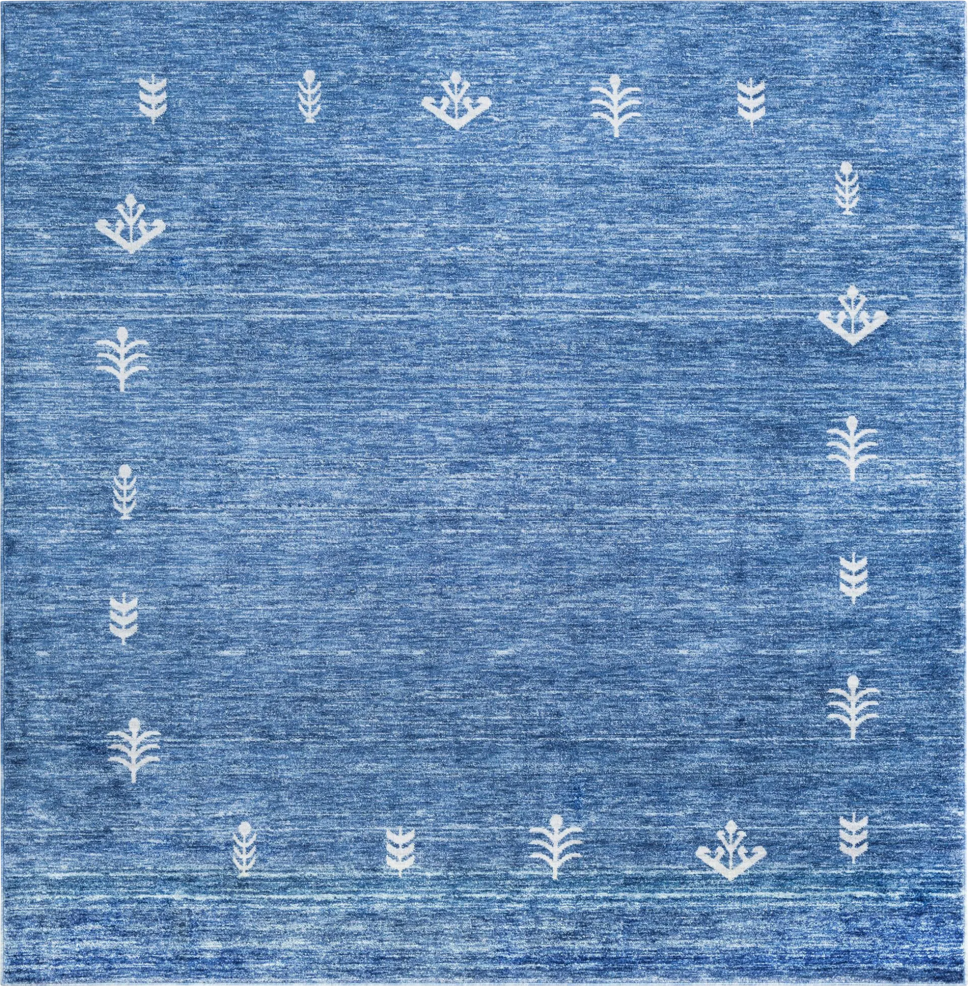 Mahbub Blue 7'10 Square Rug - Image 1