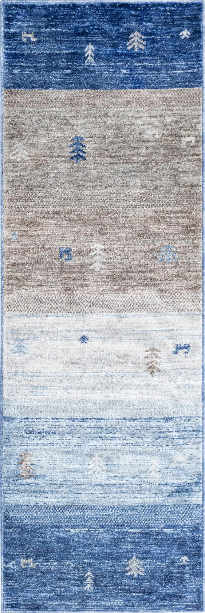 Onoly Blue 2' x 6'1 Runner Rug - Image 1