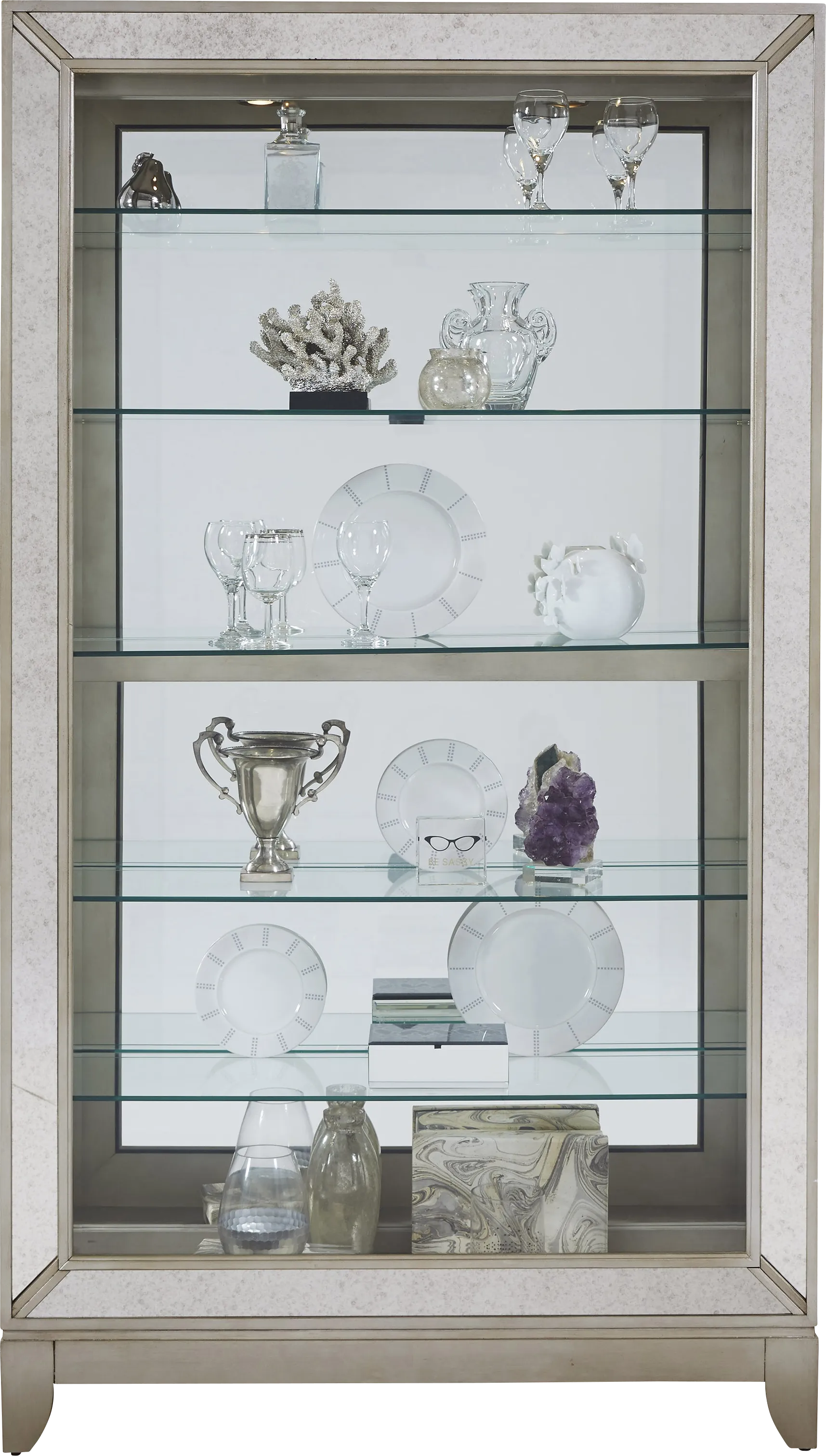 Cannonking Silver Curio Cabinet - Thumbnail - Image 1