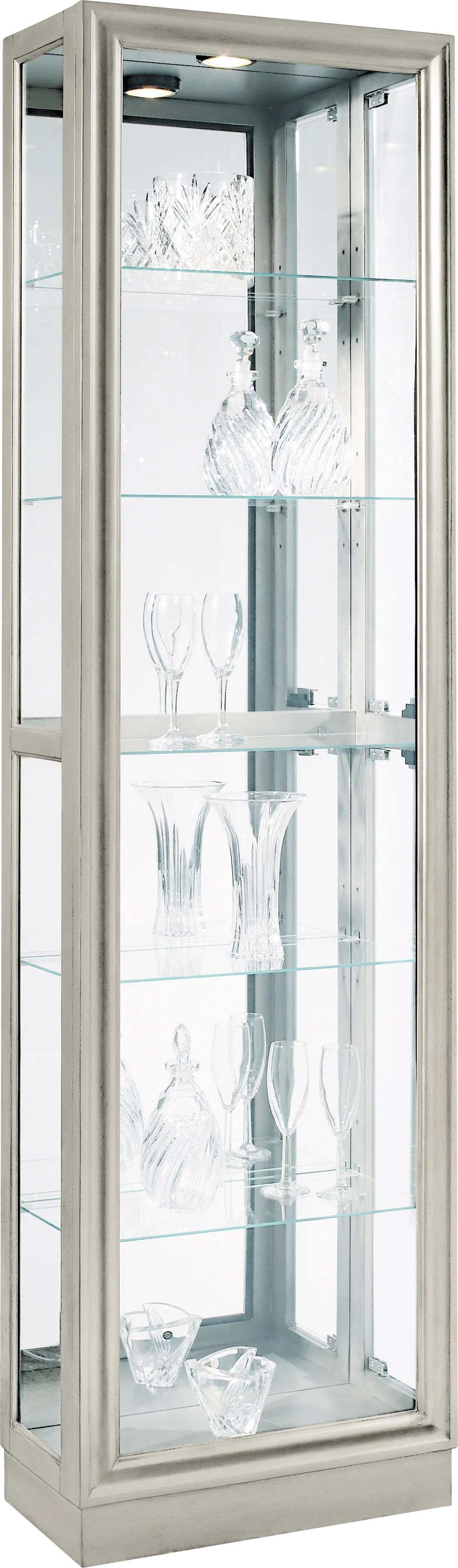 Rootmart Silver Curio Cabinet - Thumbnail - Image 1