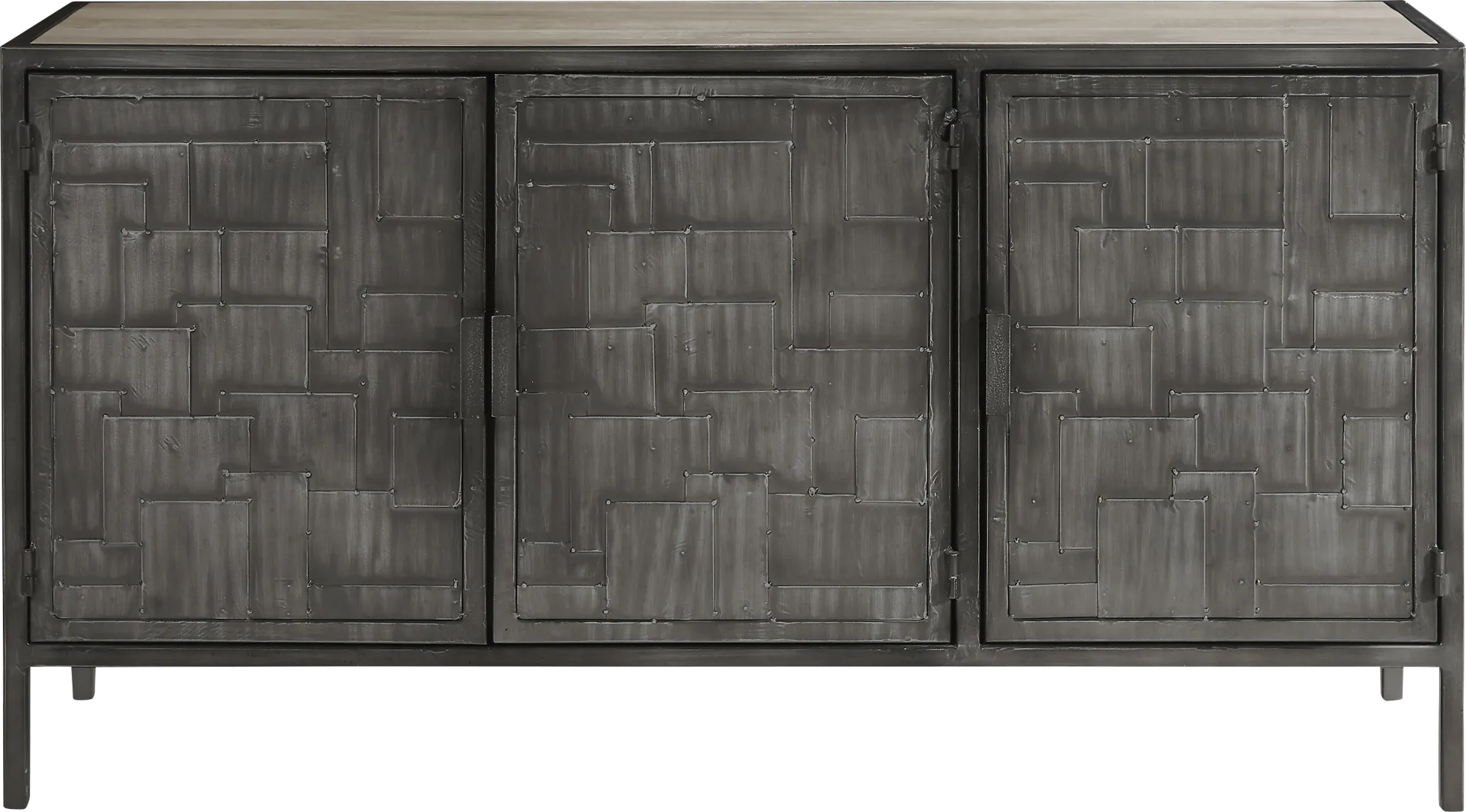 Quadgate Gray Sideboard - Image 1