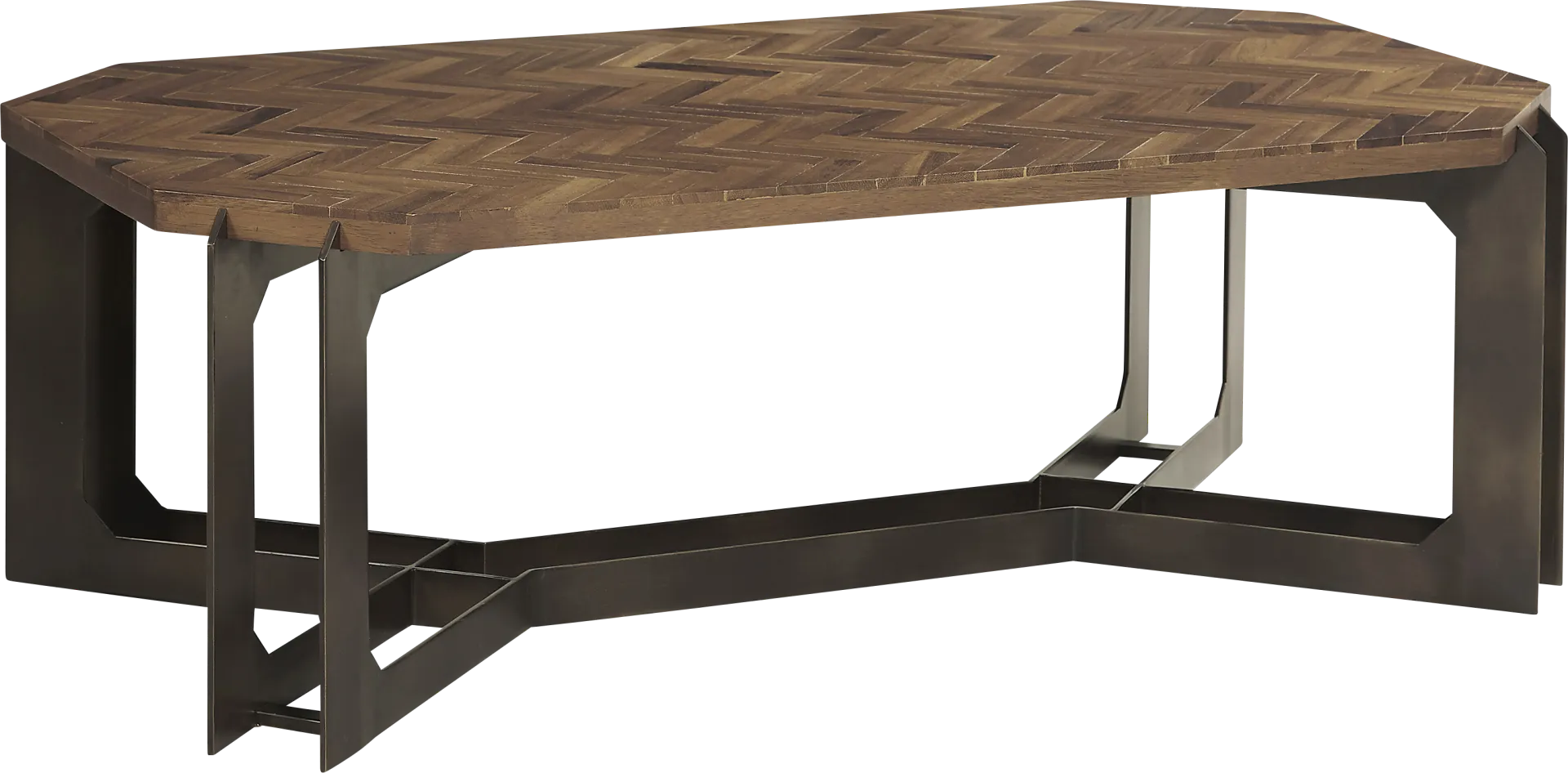 Crowwheels Brown Cocktail Table - Image 1