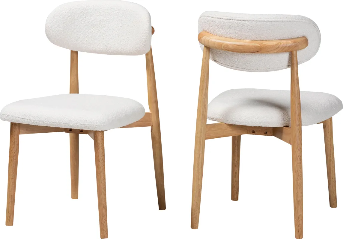 Forestics White Dining Chair, Set of 2