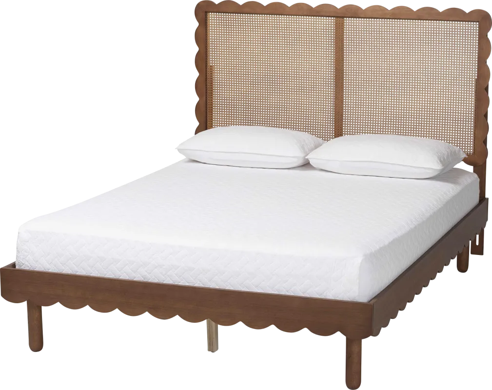 Pearlbar Brown Queen Bed
