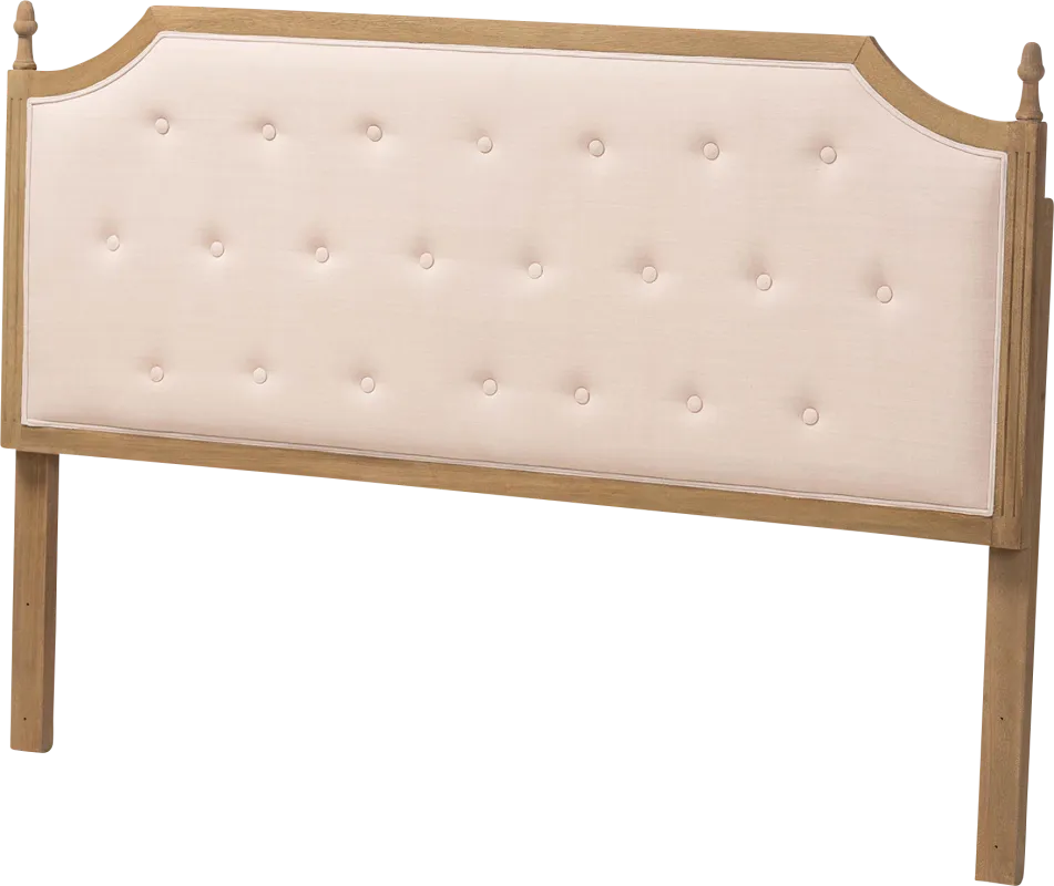 Beesearch Beige Queen Headboard