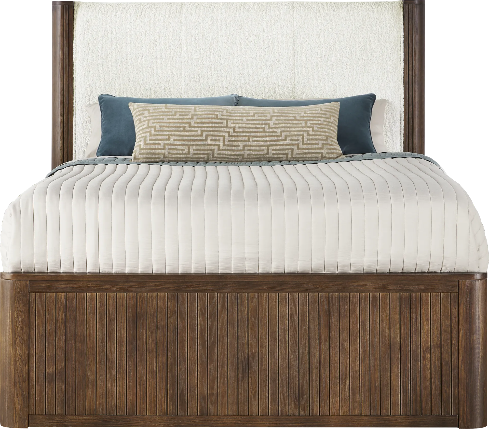 Glenfair Tobacco 5 Pc Queen Upholstered Bedroom - Image 2