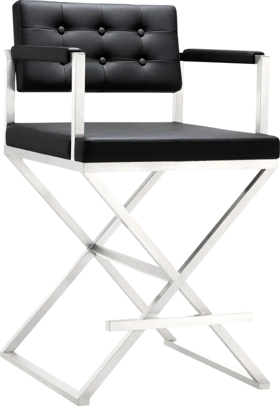 Director Black Counter Height Stool