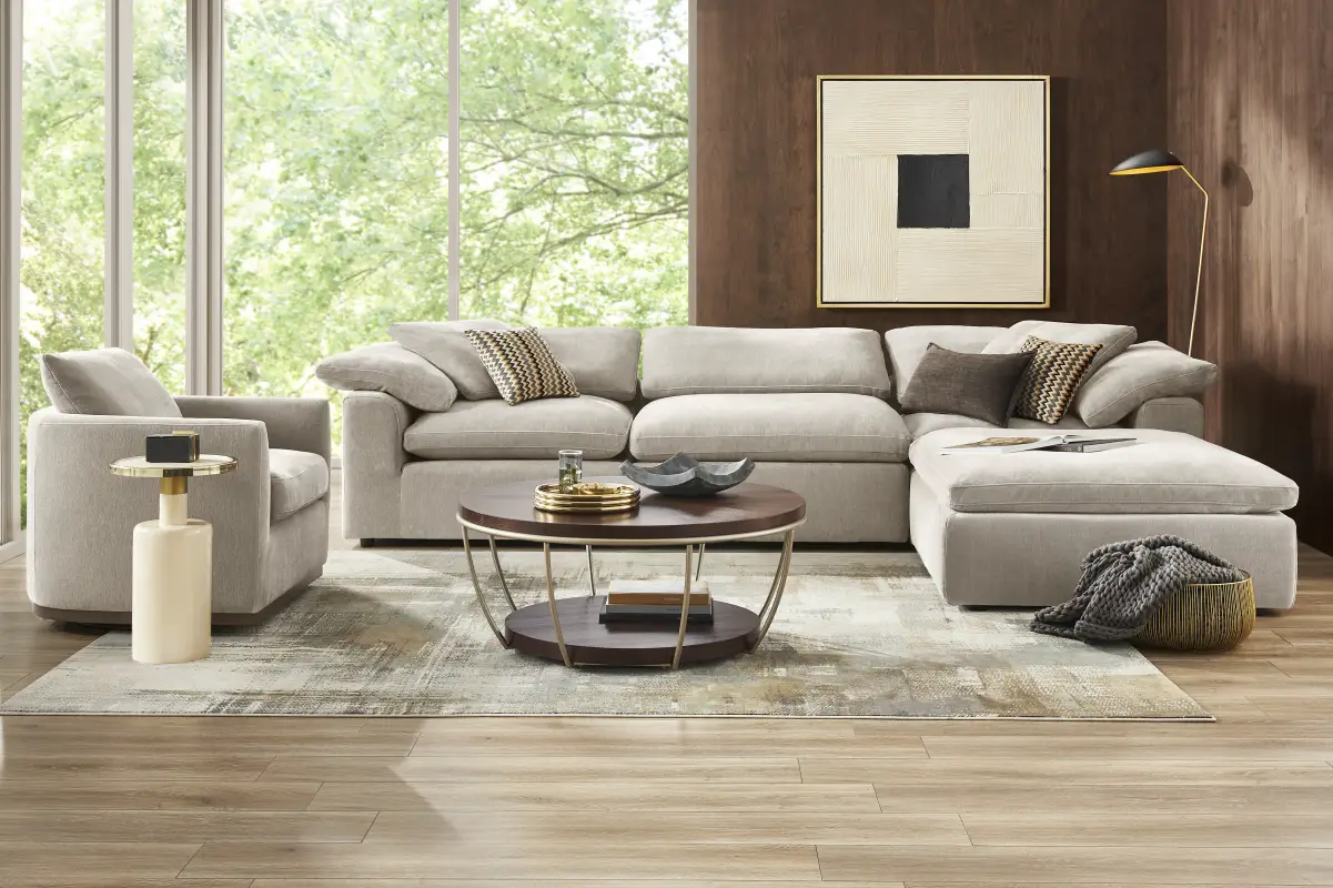 The Flow Gray 4 Pc Sectional