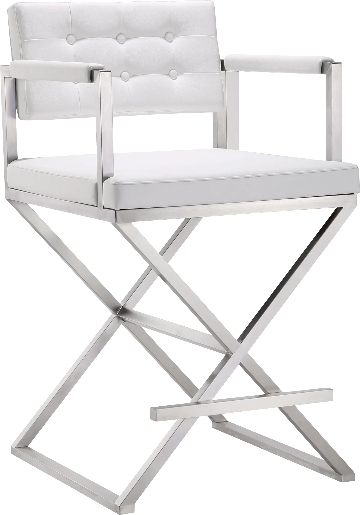 Director White Counter Height Stool