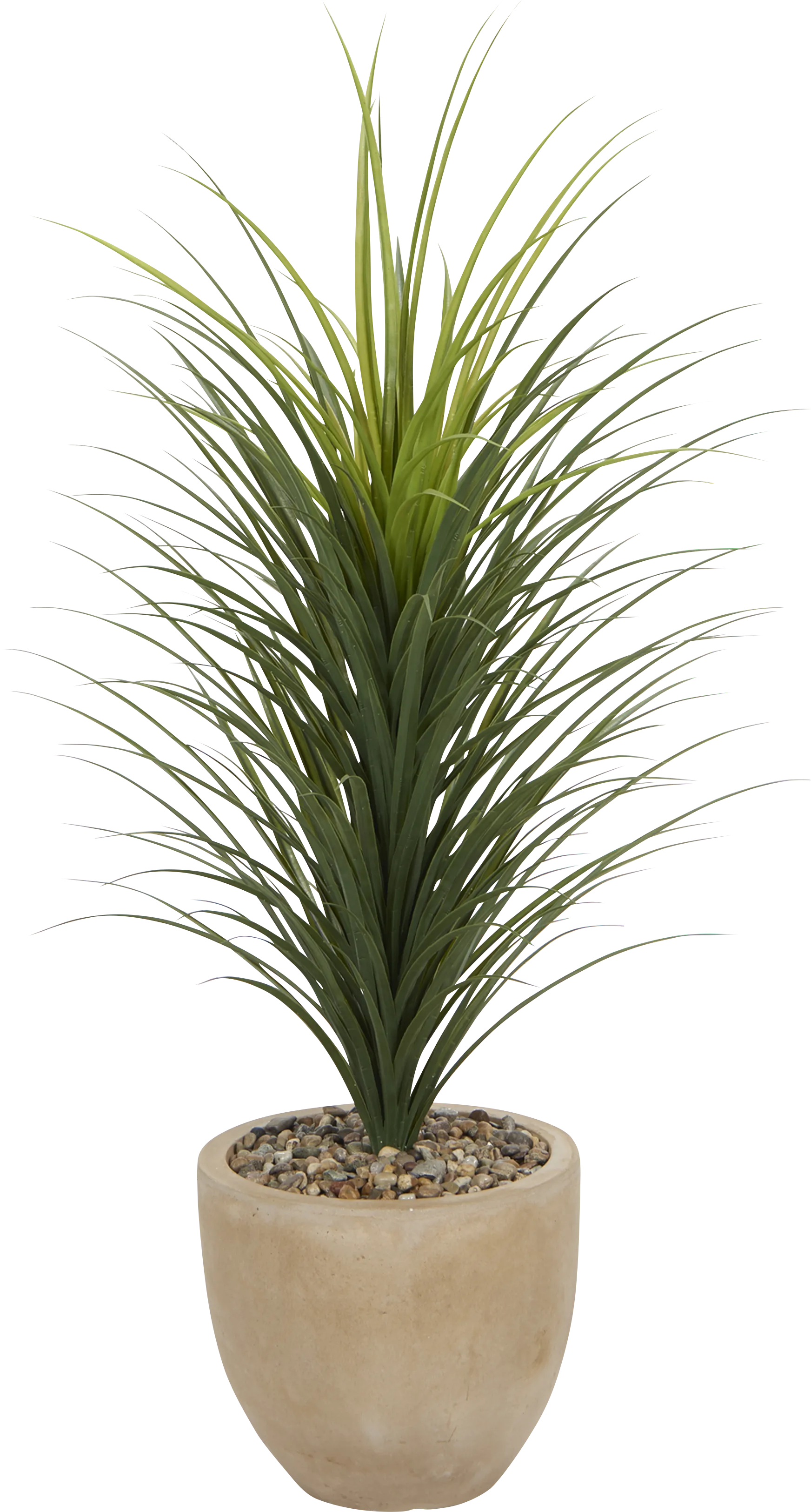 Rohi Green 56 in. UV Artifical Grass in Beige Planter - Image 1