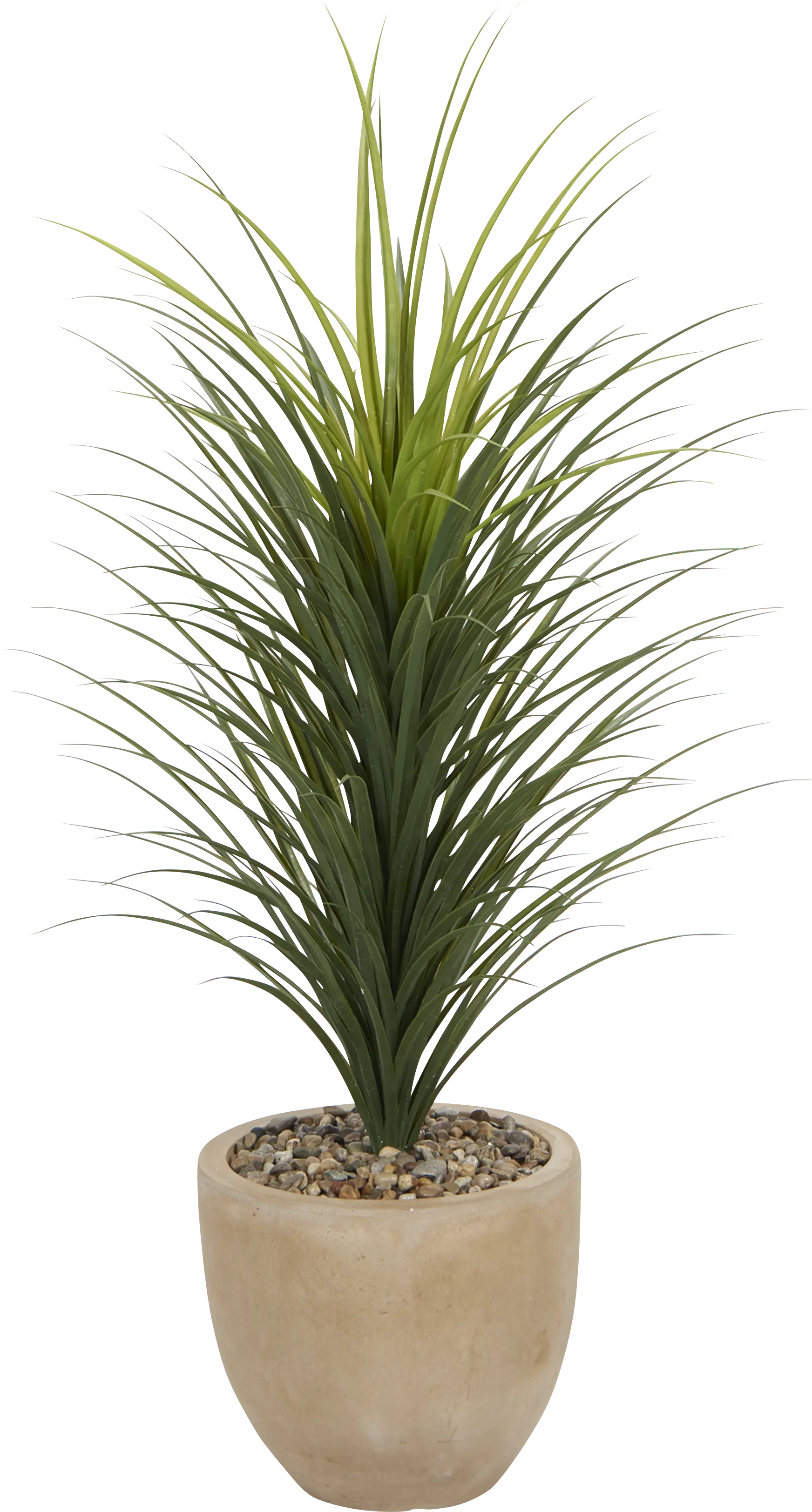 Rohi Green 56 in. UV Artifical Grass in Beige Planter