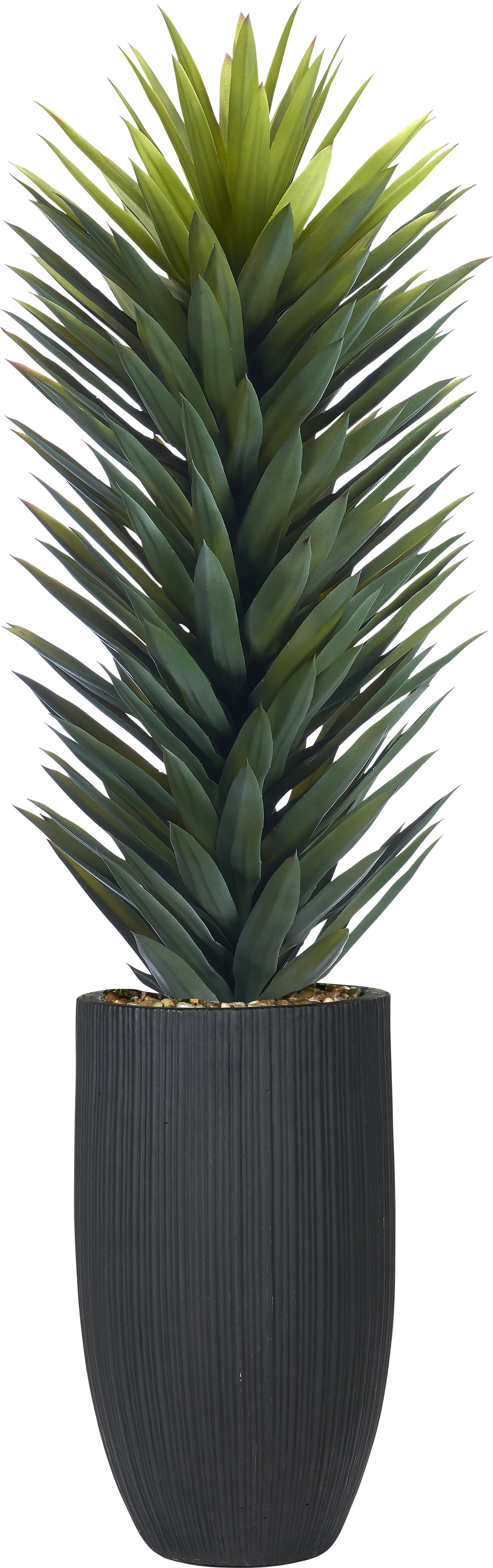 Sisalana Green 60 in. UV Artifical Agave Plant in Black Planter - Thumbnail - Image 1