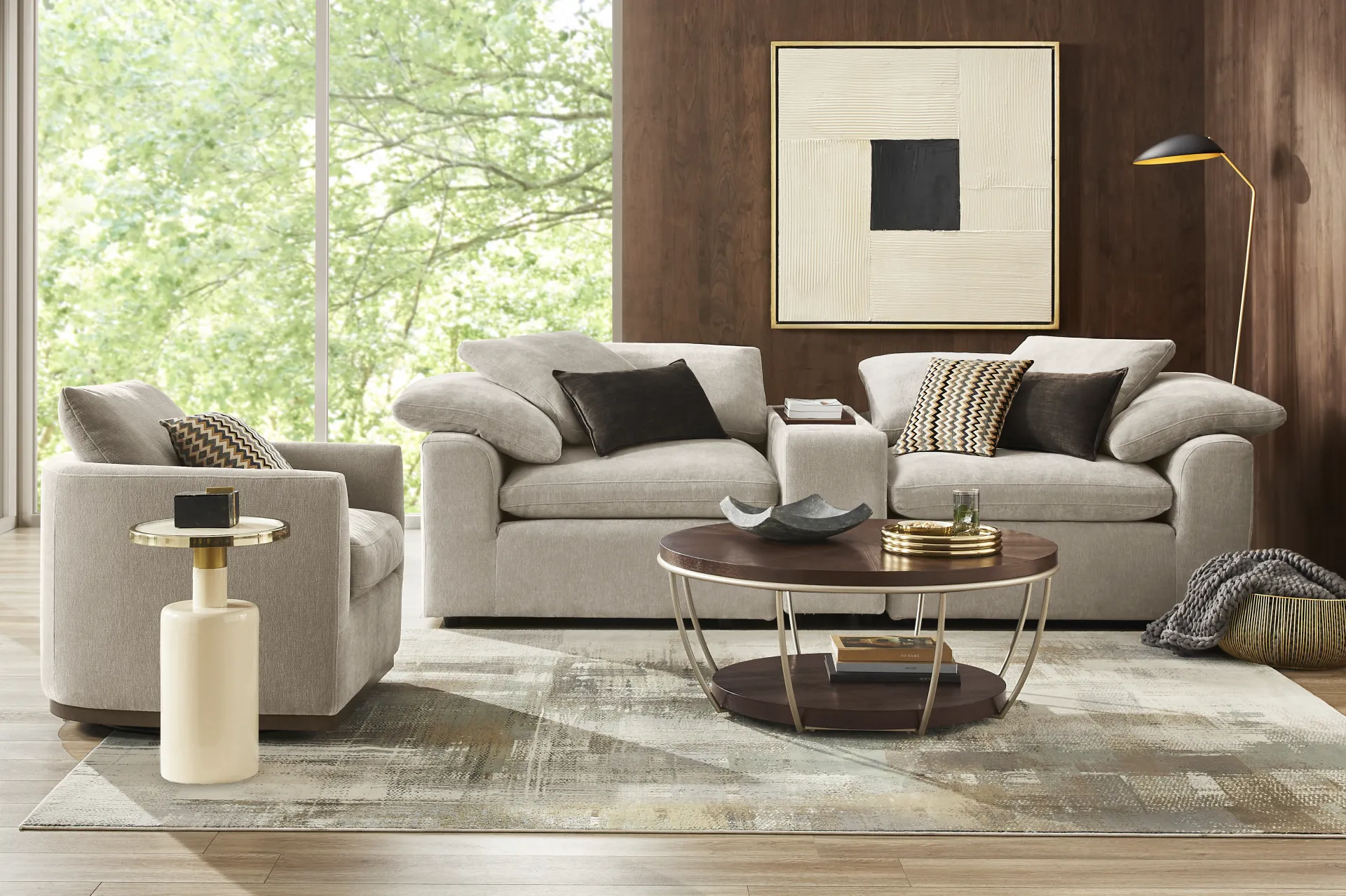 The Flow Gray 3 Pc Sectional - Image 2