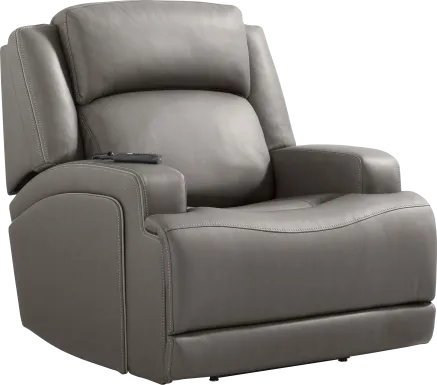 Lift Off by Shaquille O'Neal Home Charcoal Dual Power Lift Recliner