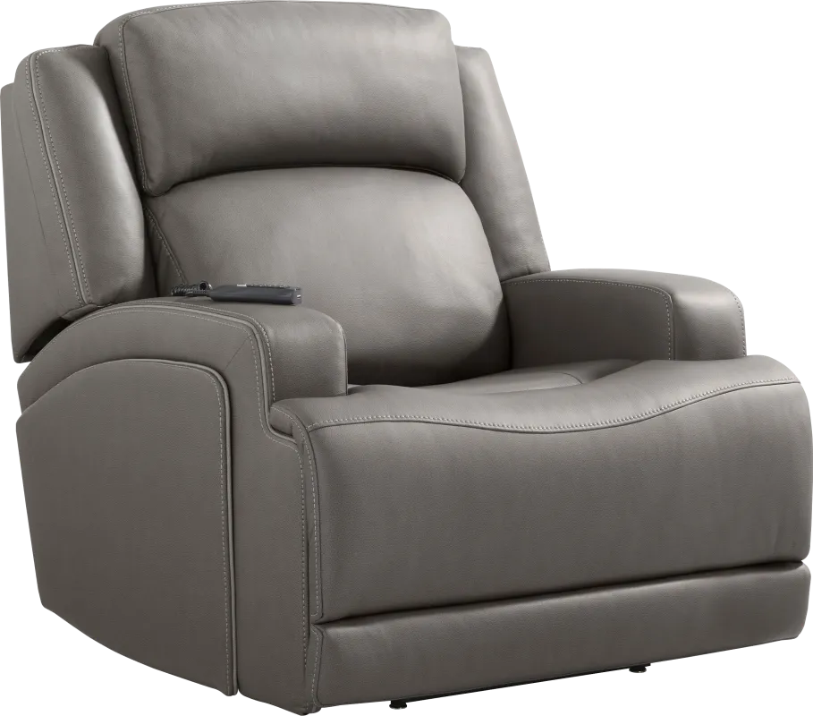 Lift Off by Shaquille O'Neal Home Charcoal Dual Power Lift Recliner