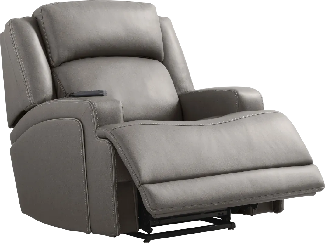 Lift Off by Shaquille O'Neal Home Charcoal Dual Power Lift Recliner