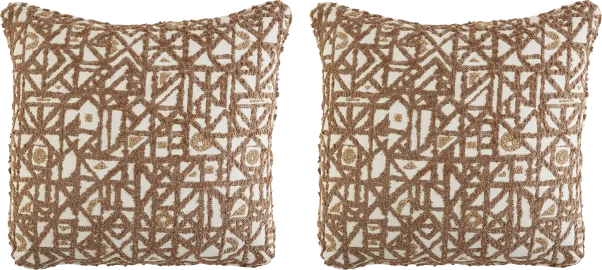 Sophie Taupe Toss Pillow Pair