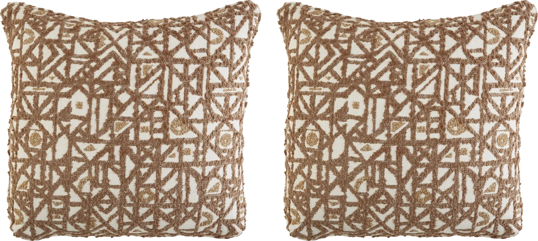 Sophie Taupe Toss Pillow Pair