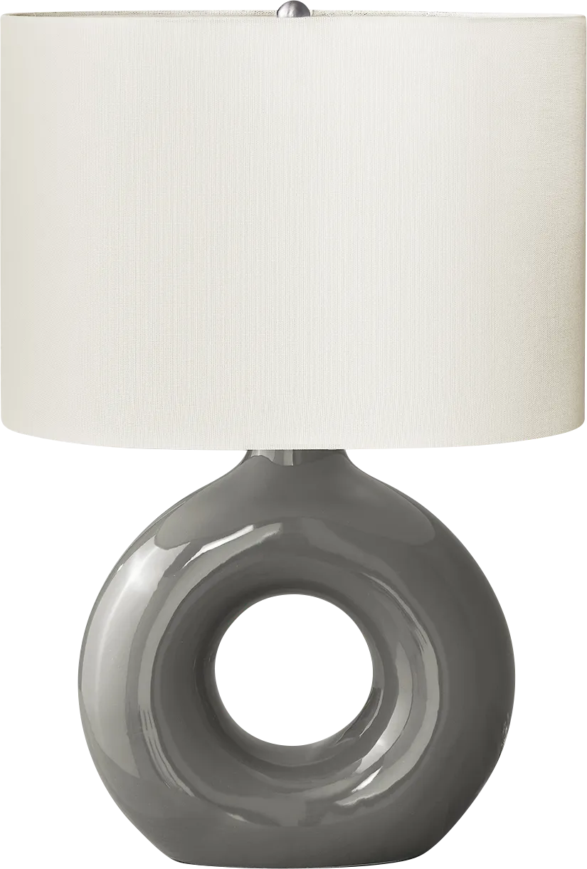 Neveux Shade Gray Lamp - Thumbnail - Image 1