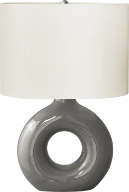 Neveux Shade Gray Lamp