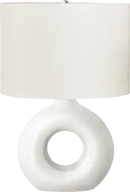 Neveux Shade White Lamp