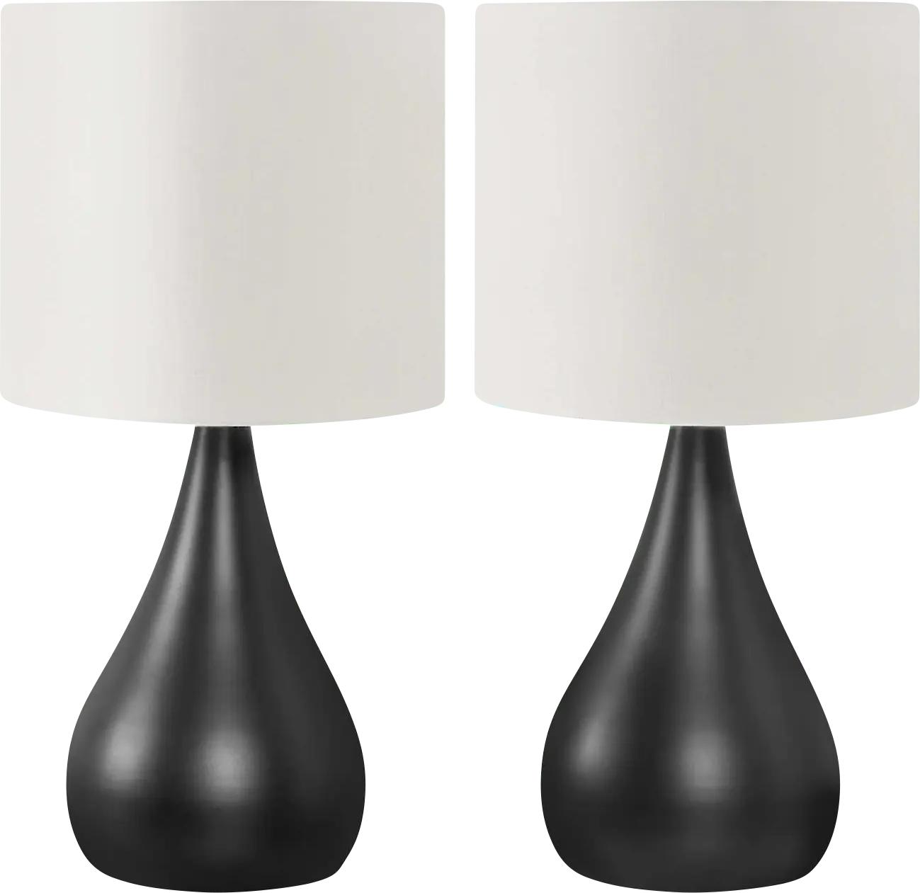 Iliad Point Black Lamp, Set of 2