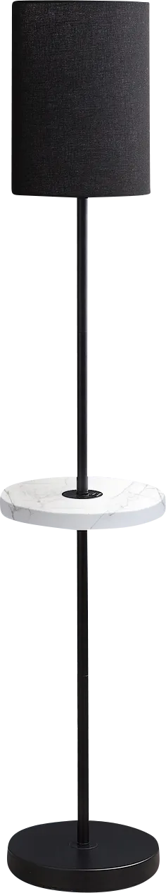 Pease Moor Black Floor Lamp - Image 1