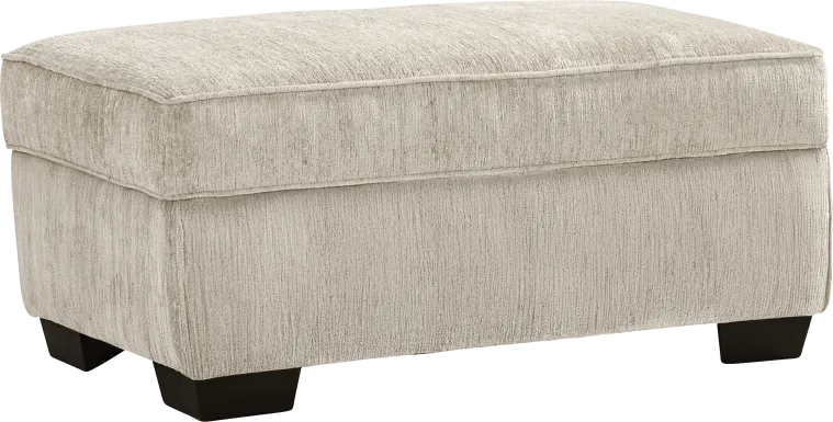 Wilcox Beige Storage Ottoman