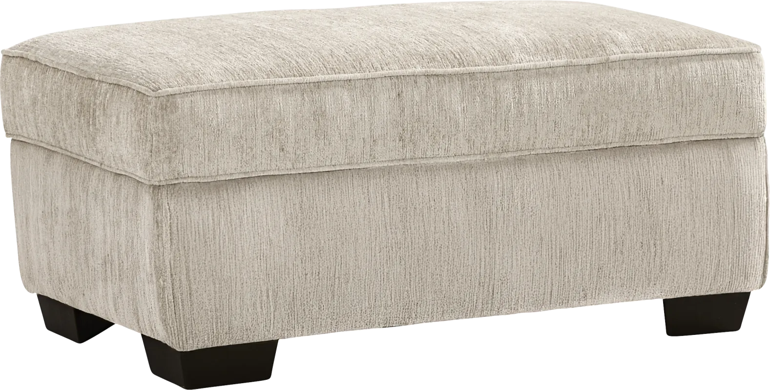 Wilcox Beige Storage Ottoman