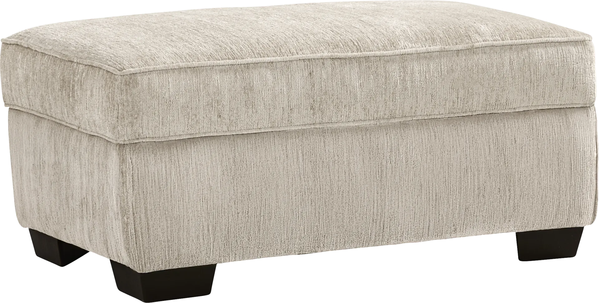 Wilcox Beige Storage Ottoman - Image 1