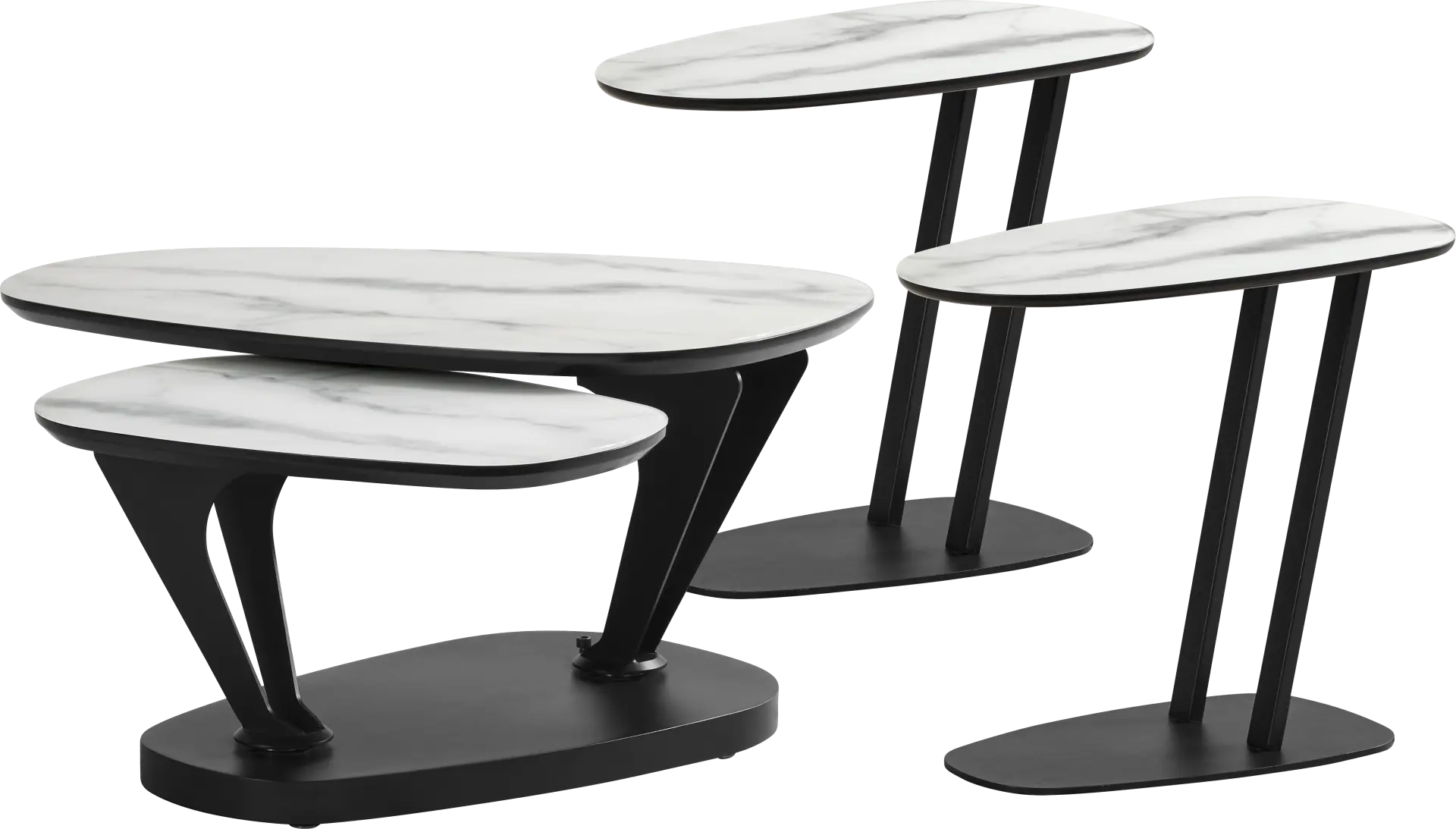 Aeon White 3 Pc Table Set