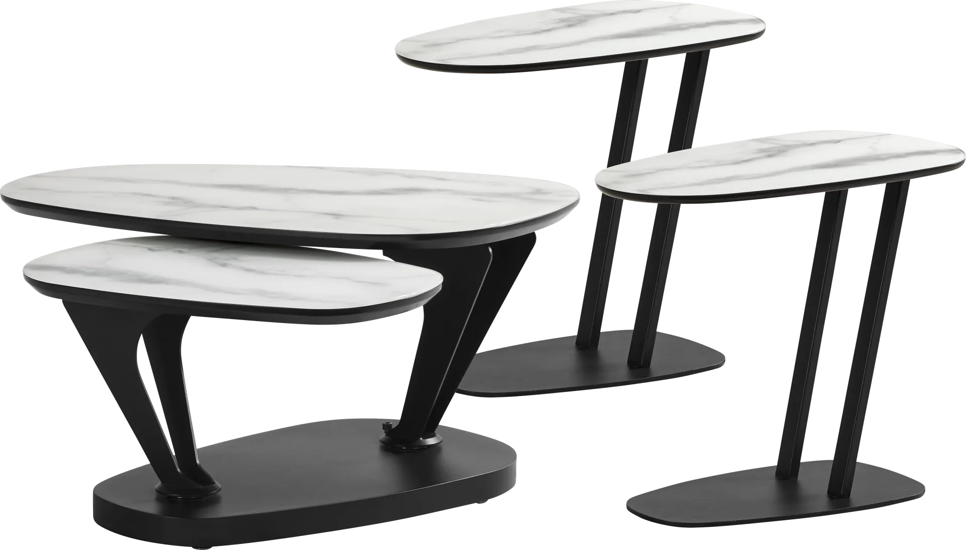 Aeon White 3 Pc Table Set - Image 1