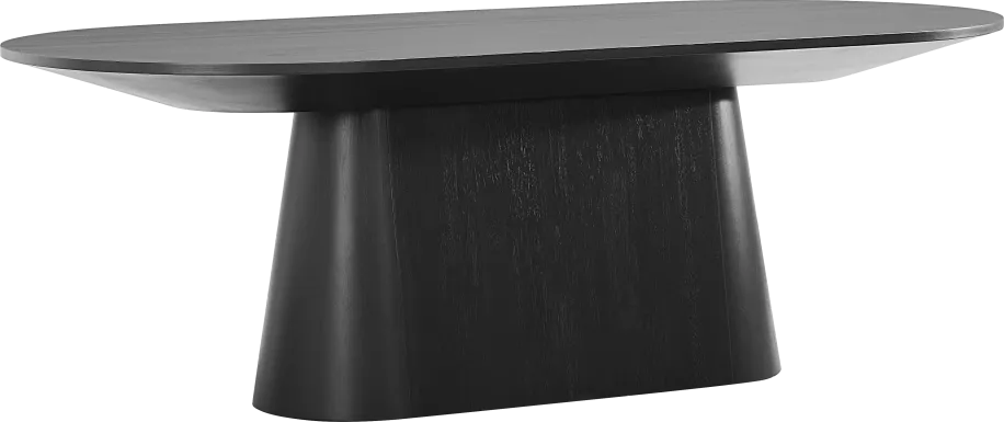 Kendall Black Oval Dining Table