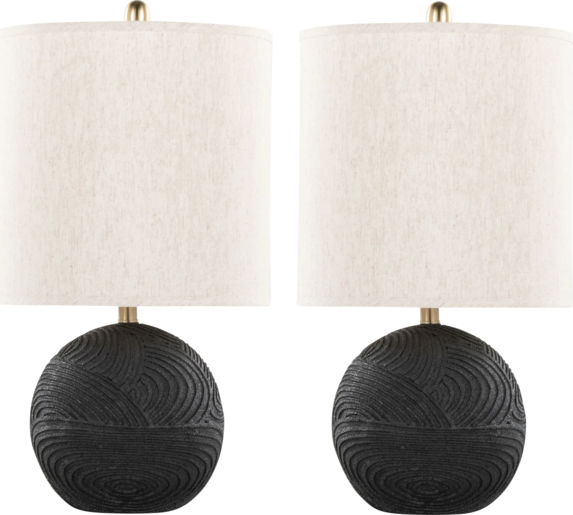 Charset Alley Black Lamp, Set of 2 - Image 1