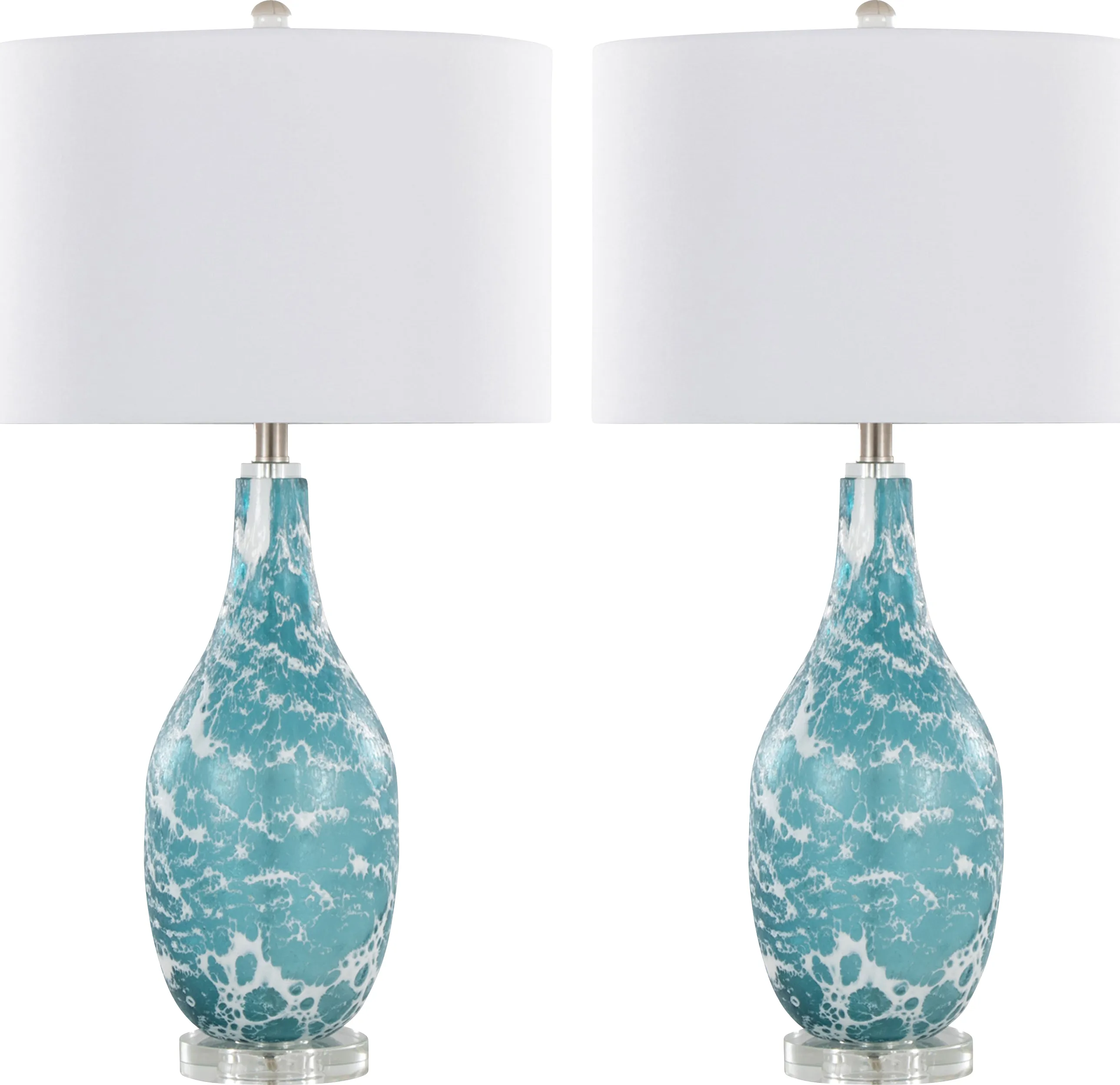 Jennie Loop Blue Lamp, Set of 2 - Thumbnail - Image 1