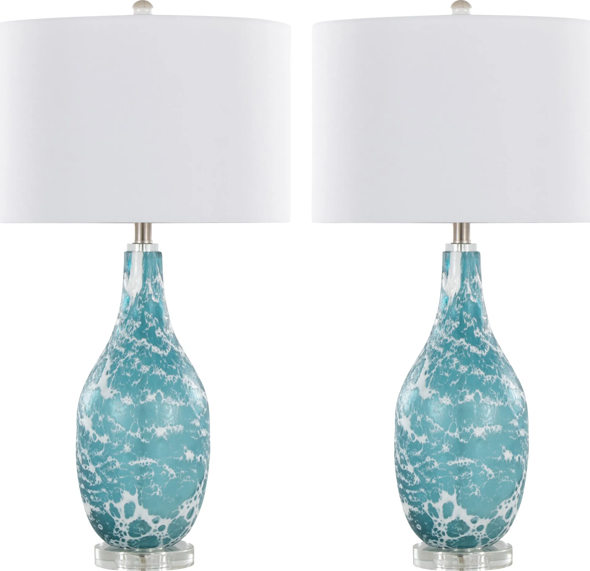 Jennie Loop Blue Lamp, Set of 2 - Image 1
