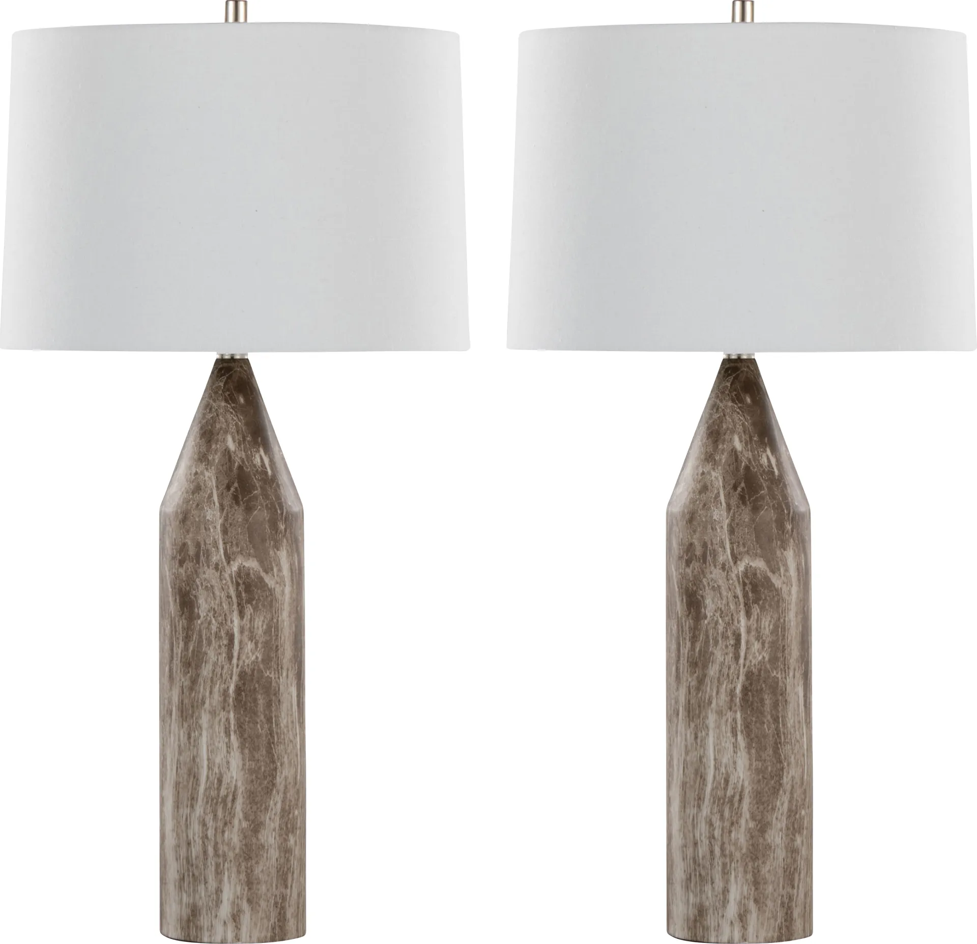 Herbert Summit Brown Lamp, Set of 2 - Image 1