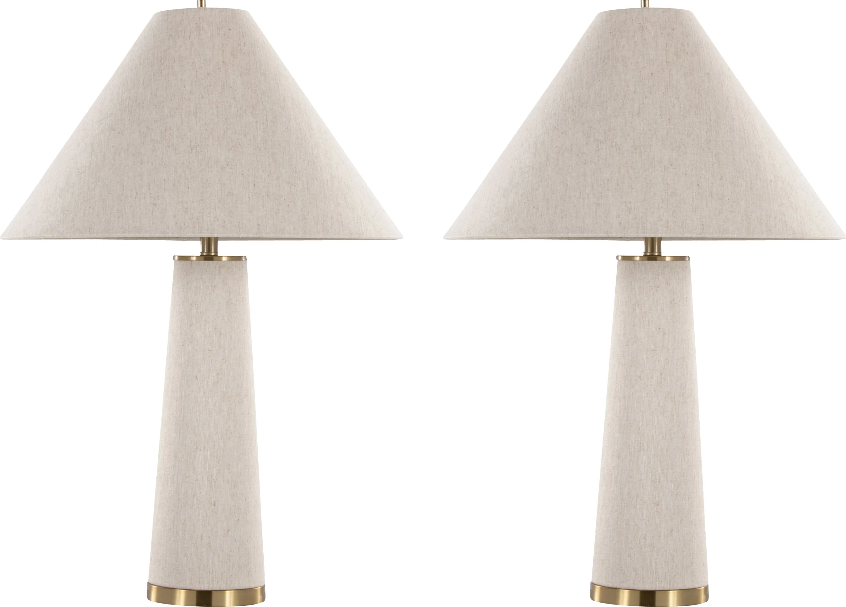Christy Grove Cream Lamp, Set of 2 - Thumbnail - Image 1