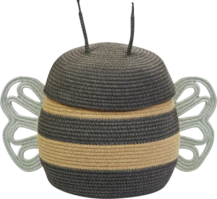 Kids Yellow Bee Basket