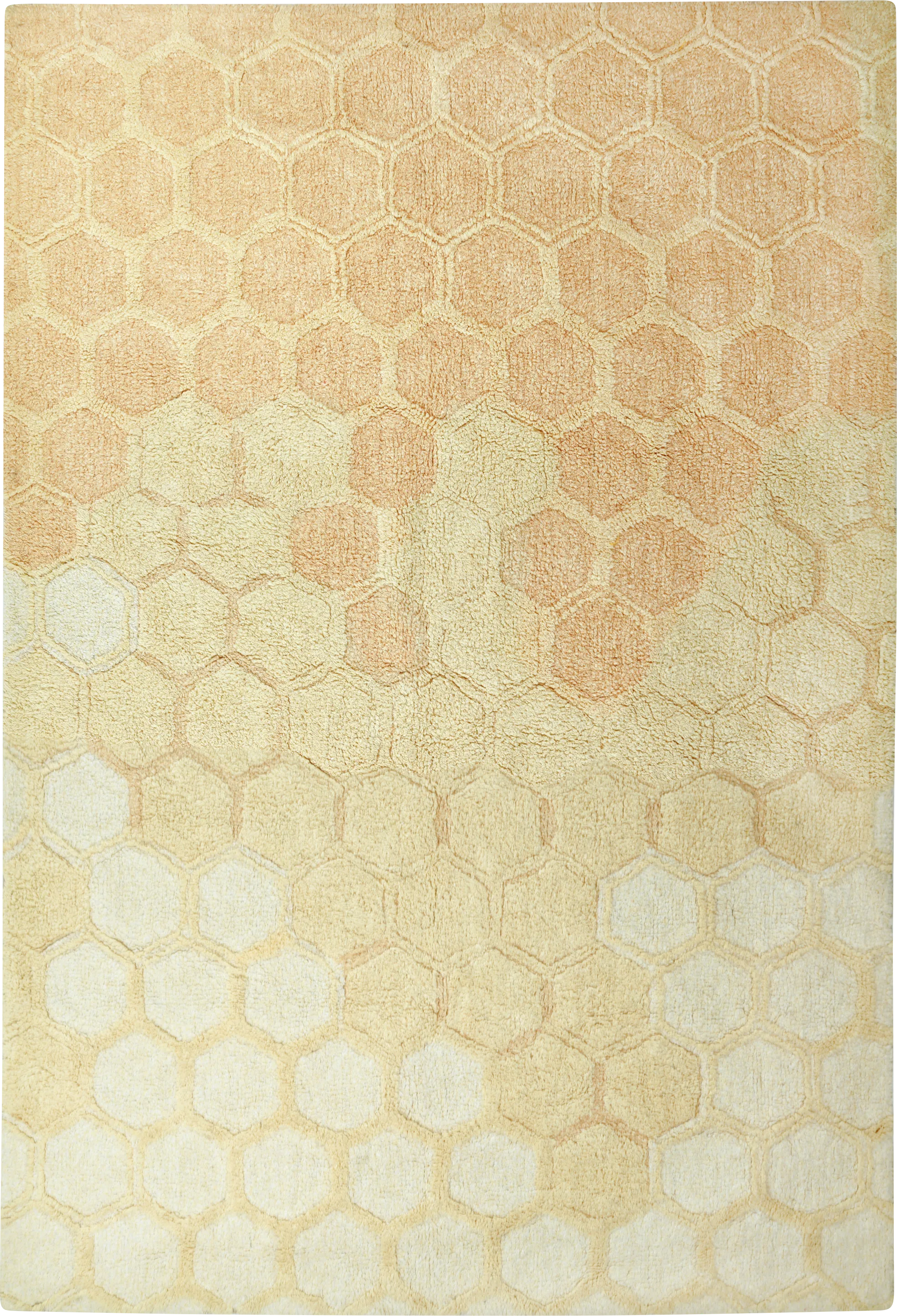 Kids Gold 4'7 x 6'7 Sweet Honey Machine Washable Rug - Thumbnail - Image 1