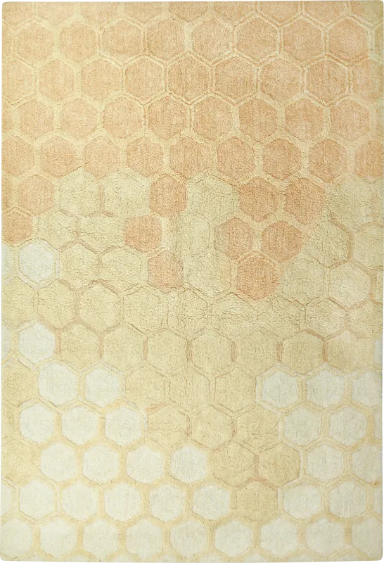 Kids Gold 4'7 x 6'7 Sweet Honey Machine Washable Rug