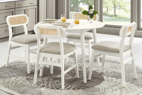 Watertown White 5 Pc Round Dining Room