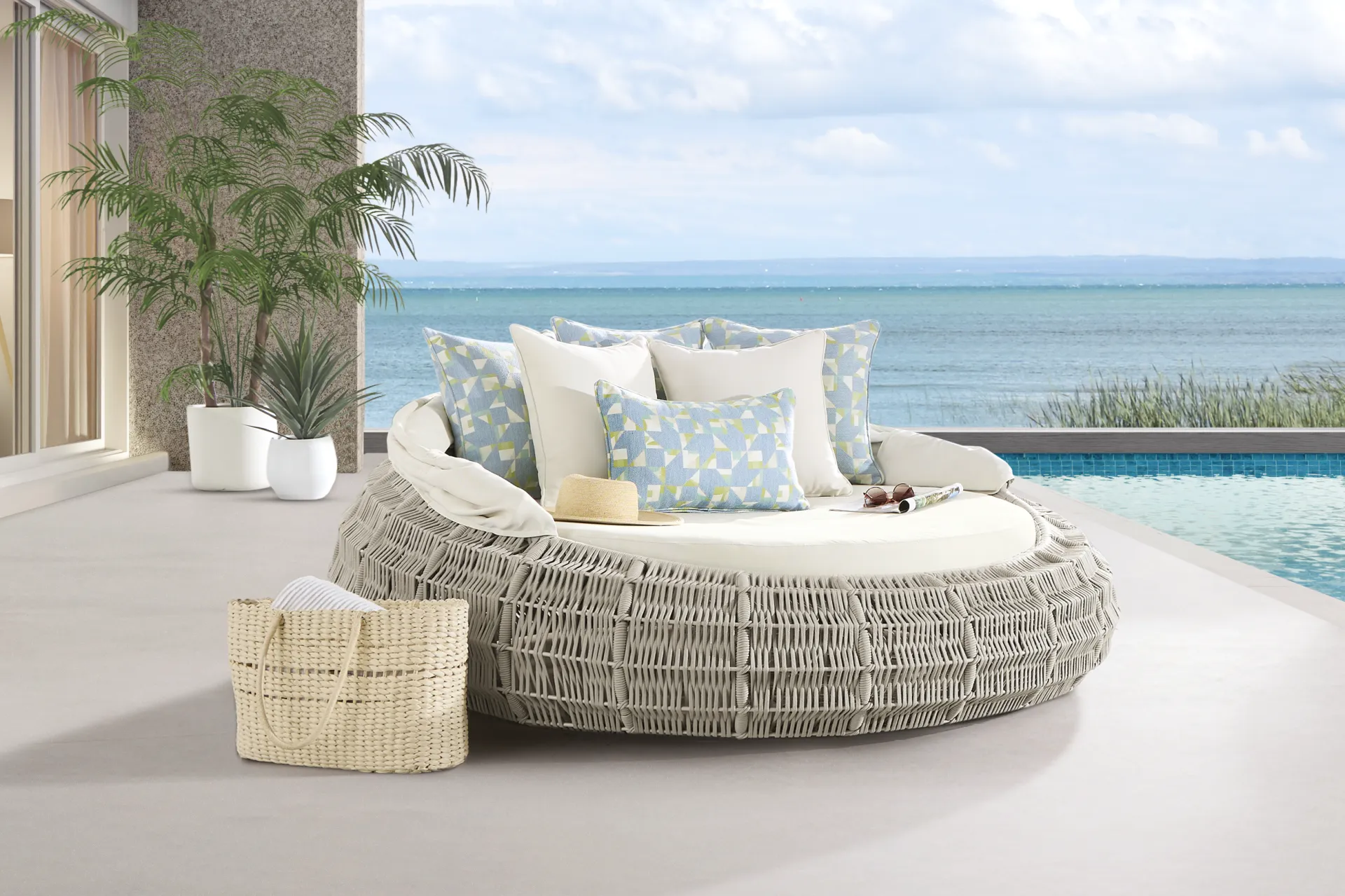 Malibu Gray Outdoor Daybed - Image 6