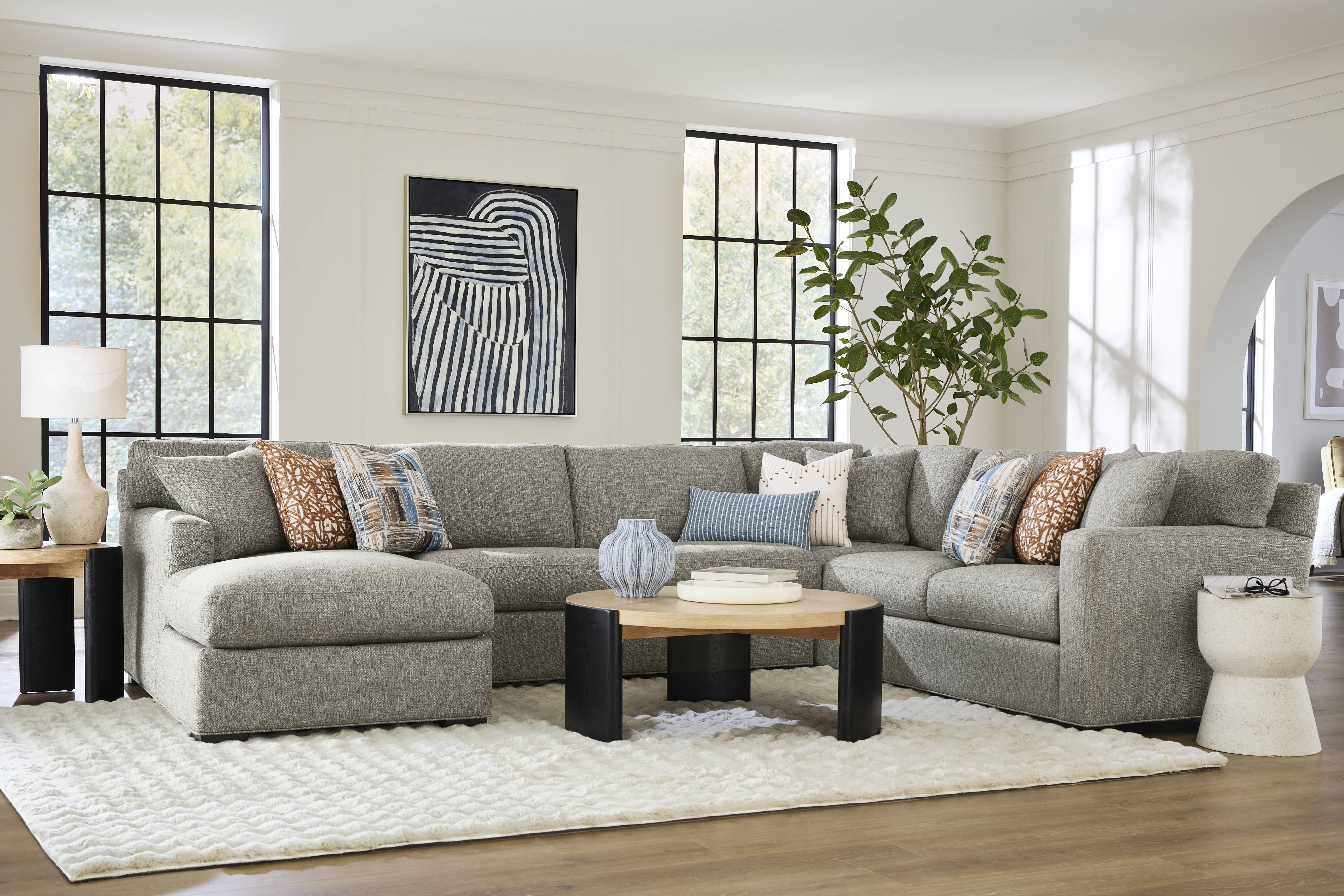 Harmonie Gray 3 Pc Sectional - Thumbnail - Image 2