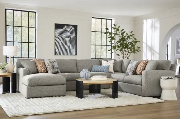 Harmonie Gray 3 Pc Sectional