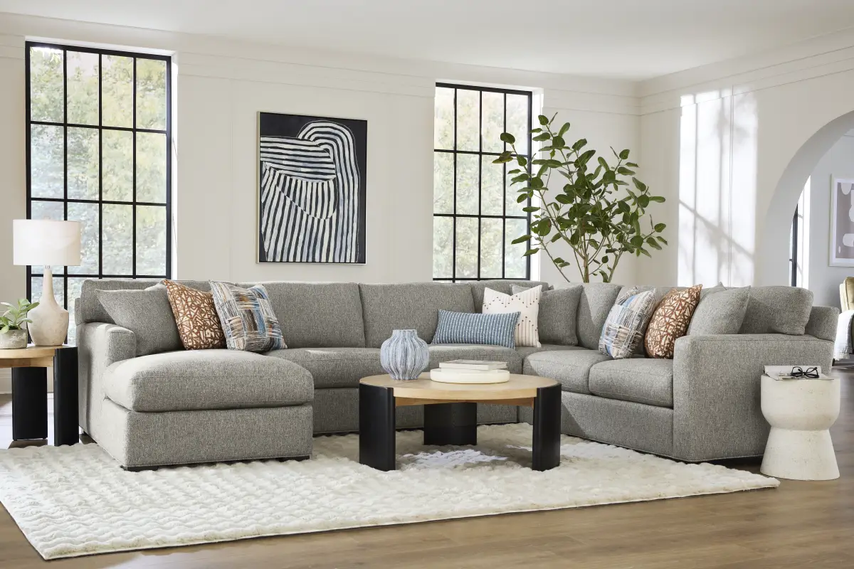 Harmonie Gray 3 Pc Sleeper Sectional