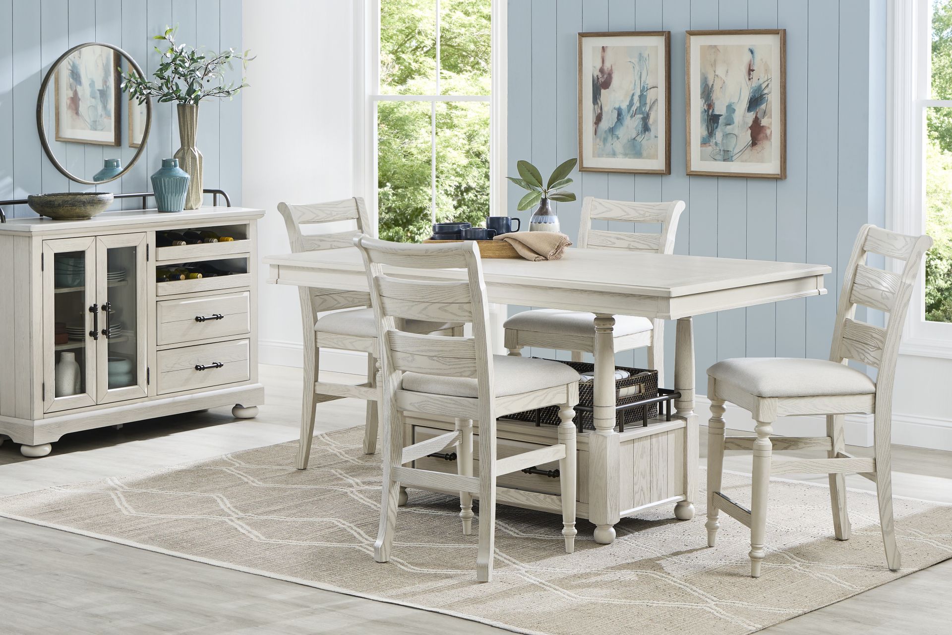 Montana Ridge White Counter Height Stool - Image 2