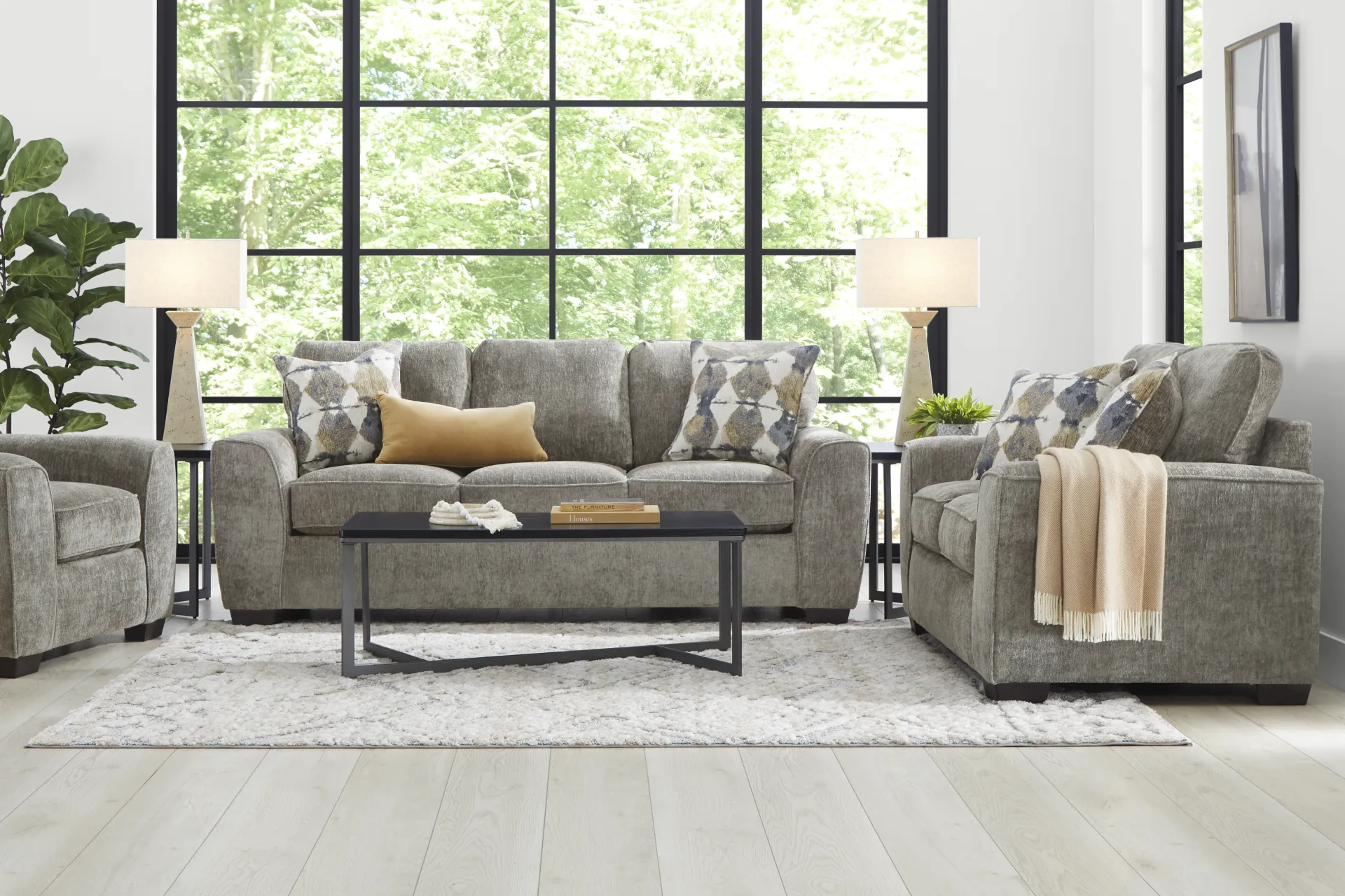 Wilcox Gray Sofa - Image 1
