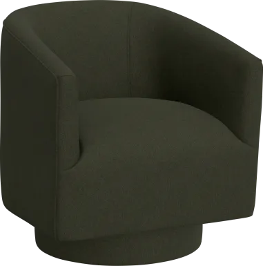Lemree Green Swivel Accent Chair