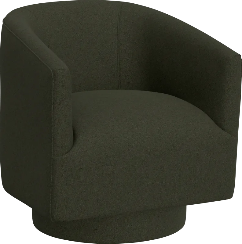 Lemree Green Swivel Accent Chair